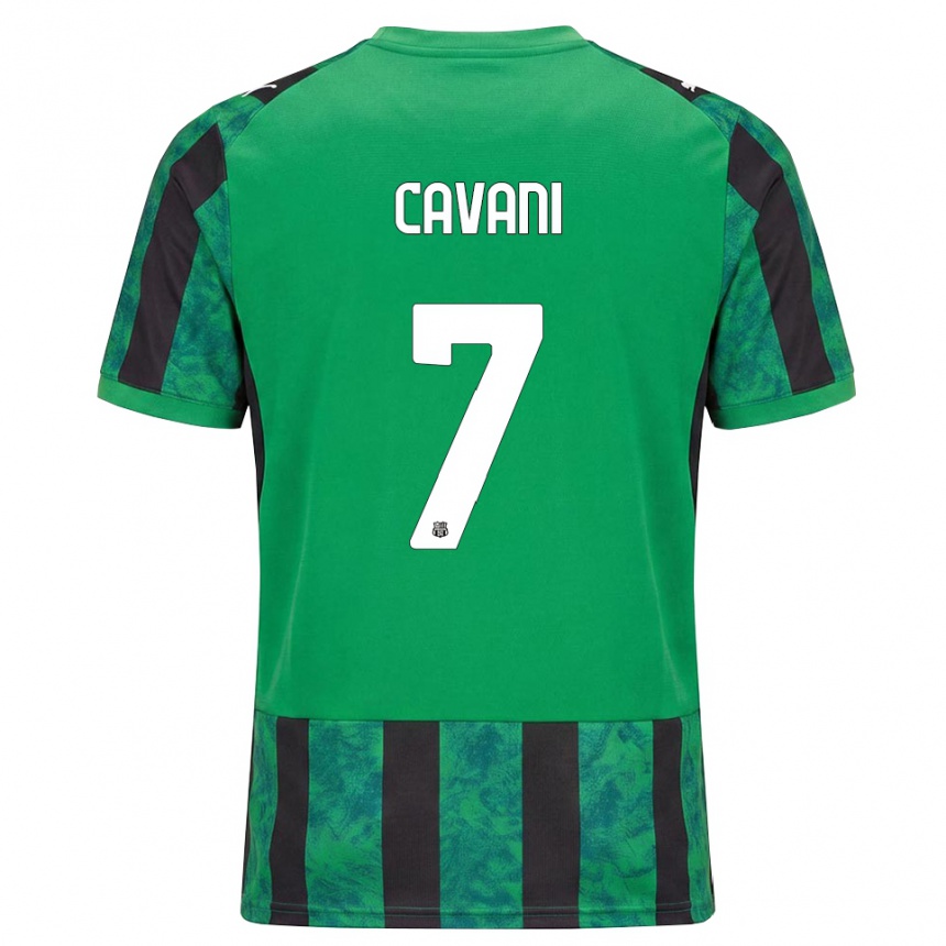 נשים כדורגל Lorenzo Cavani #7 ירוק שחור לבן ג'רזי ביתית 2026/27