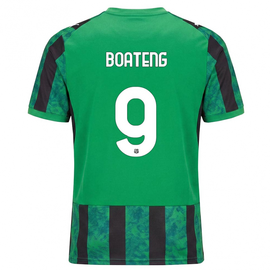 נשים כדורגל Owen Boateng #9 ירוק שחור לבן ג'רזי ביתית 2026/27