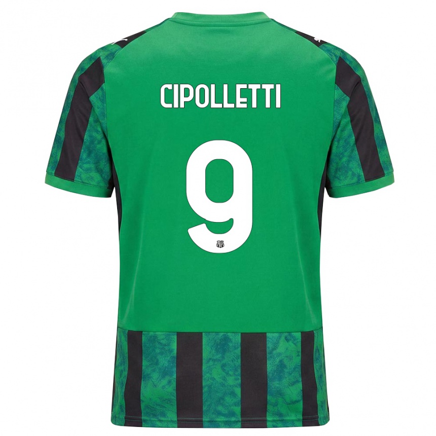נשים כדורגל Matteo Cipolletti #9 ירוק שחור לבן ג'רזי ביתית 2026/27