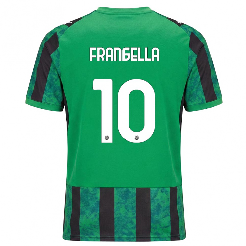 נשים כדורגל Christian Frangella #10 ירוק שחור לבן ג'רזי ביתית 2026/27