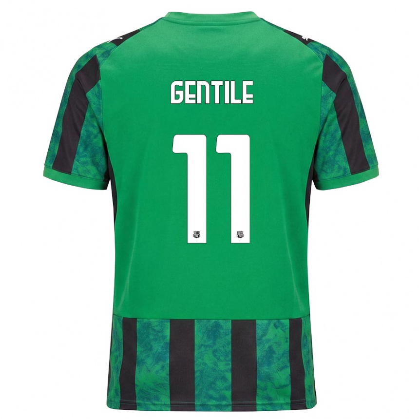 נשים כדורגל Raffaele Gentile #11 ירוק שחור לבן ג'רזי ביתית 2026/27 נשים כדורגל Raffaele Gentile #11 ירוק שחור לבן ג'רזי ביתית 2026/27
