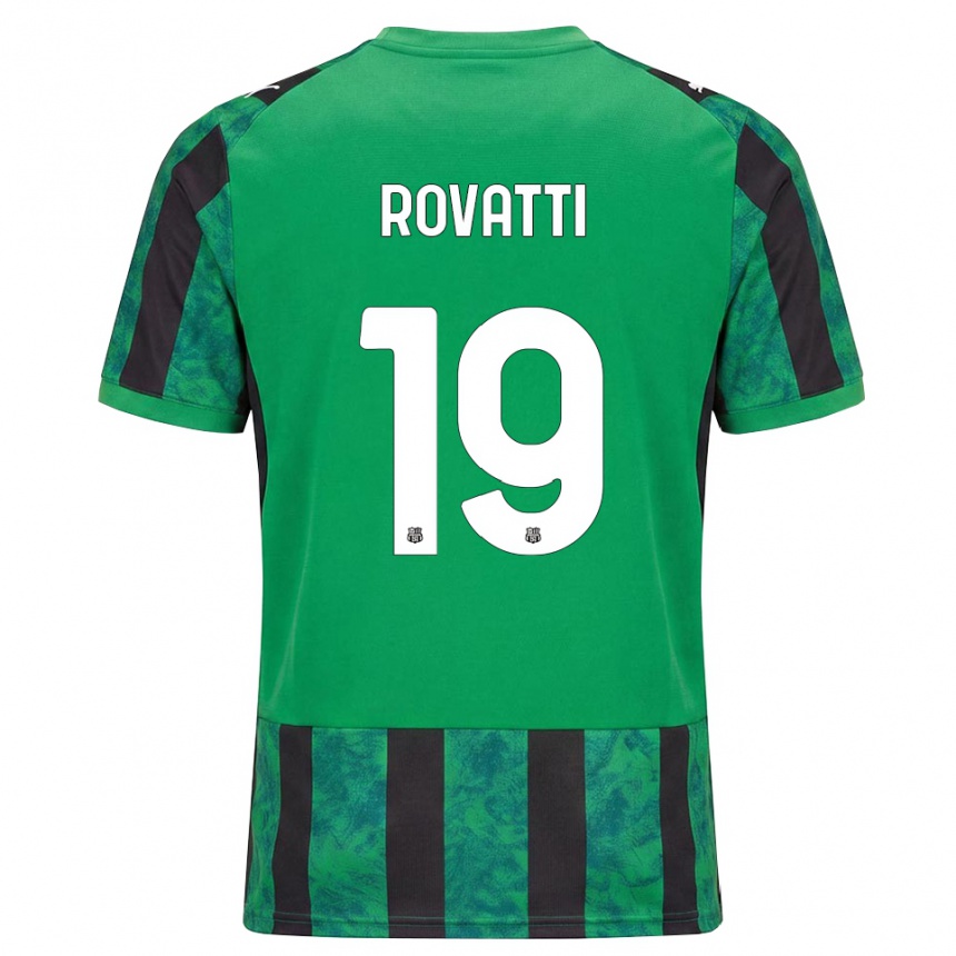 נשים כדורגל Matteo Rovatti #19 ירוק שחור לבן ג'רזי ביתית 2026/27