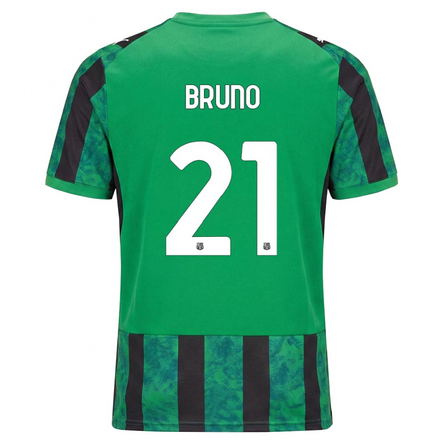 נשים כדורגל Kevin Bruno #21 ירוק שחור לבן ג'רזי ביתית 2026/27