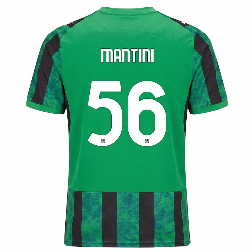 נשים כדורגל Raffaele Mantini #56 ירוק שחור לבן ג'רזי ביתית 2026/27