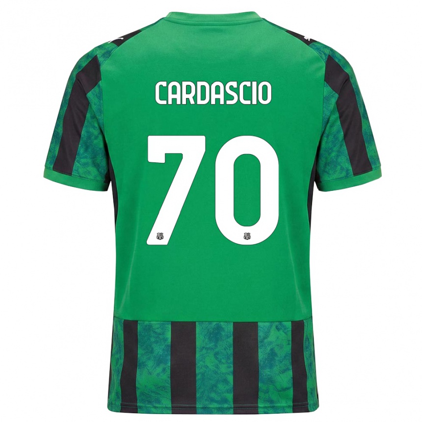 נשים כדורגל Alessandro Cardascio #70 ירוק שחור לבן ג'רזי ביתית 2026/27