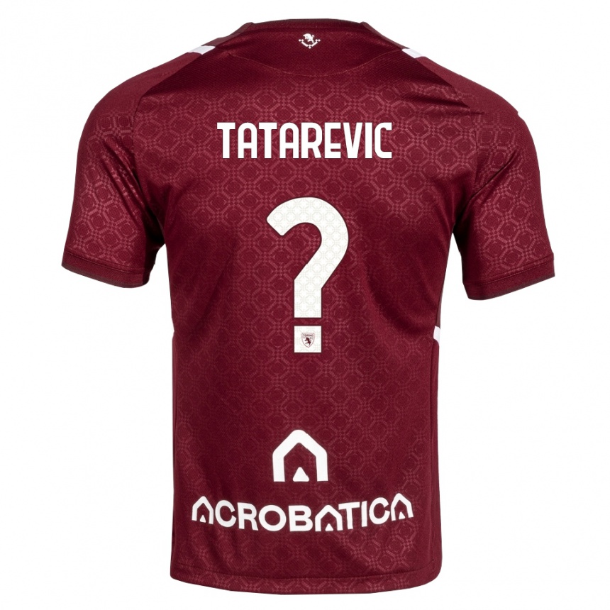 נשים כדורגל Dino Tatarevic #0 בורדו לבן ג'רזי ביתית 2026/27