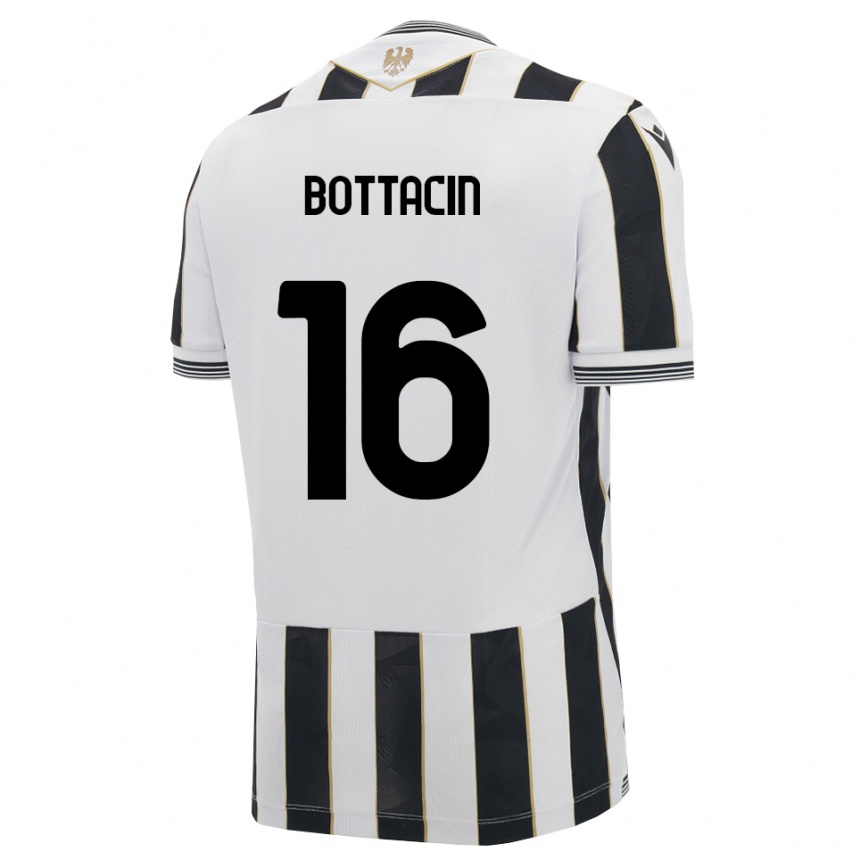 נשים כדורגל Enrico Bottacin #16 שחור לבן ורוד ג'רזי ביתית 2026/27