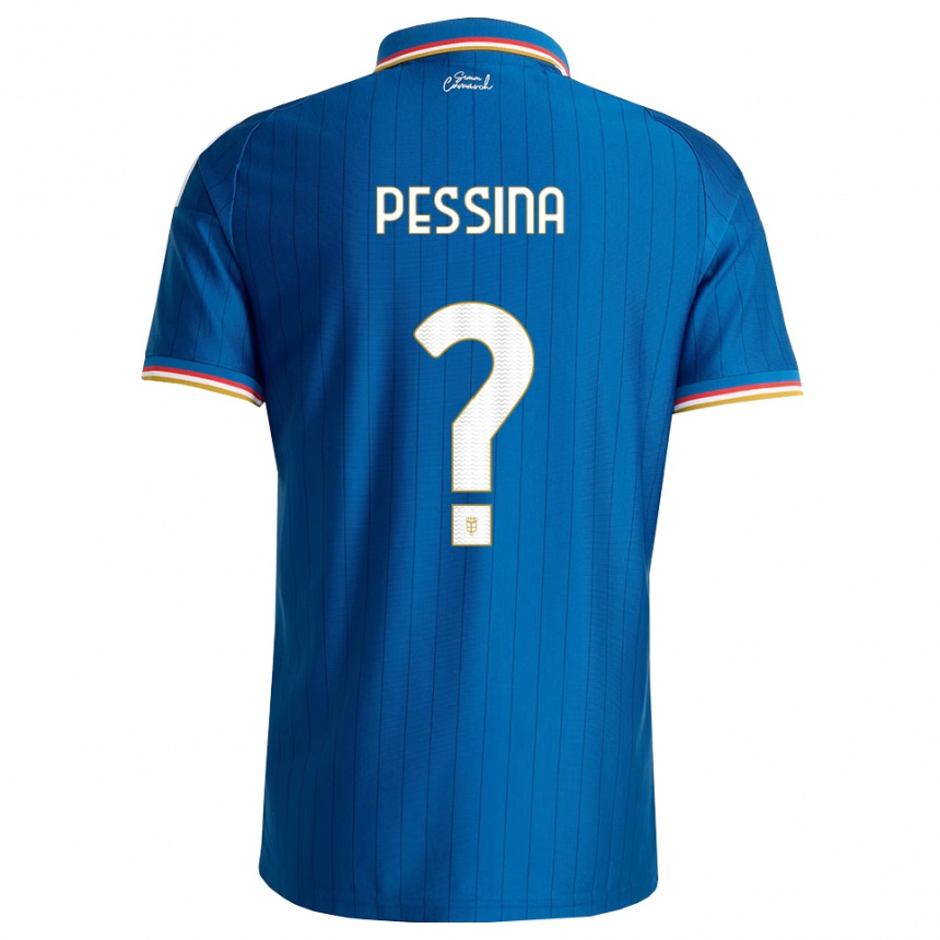 נשים כדורגל Nicolò Pessina #0 כחול לבן אדום ג'רזי ביתית 2026/27