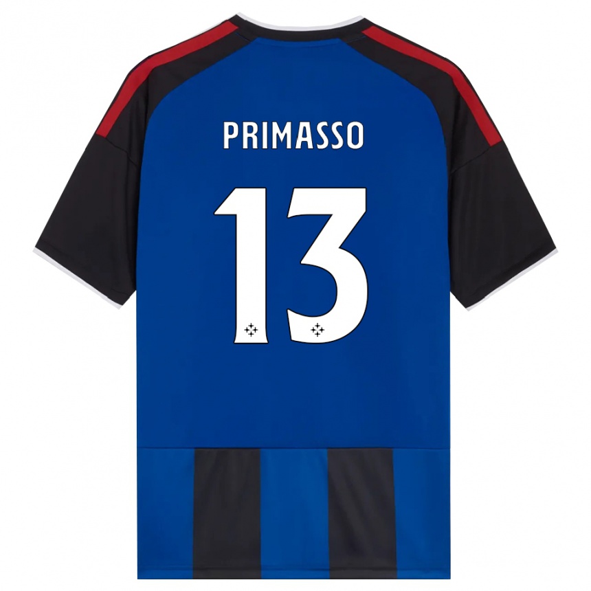 נשים כדורגל Andrea Primasso #13 כחול שחור אדום לבן ג'רזי ביתית 2026/27