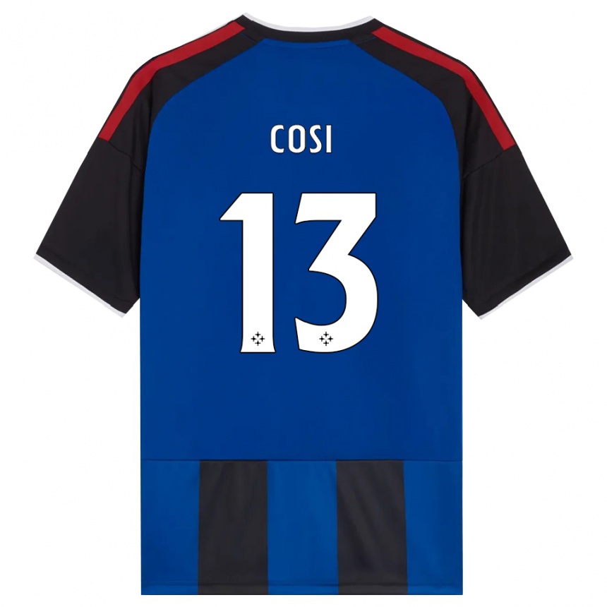 נשים כדורגל Tommaso Cosi #13 כחול שחור אדום לבן ג'רזי ביתית 2026/27