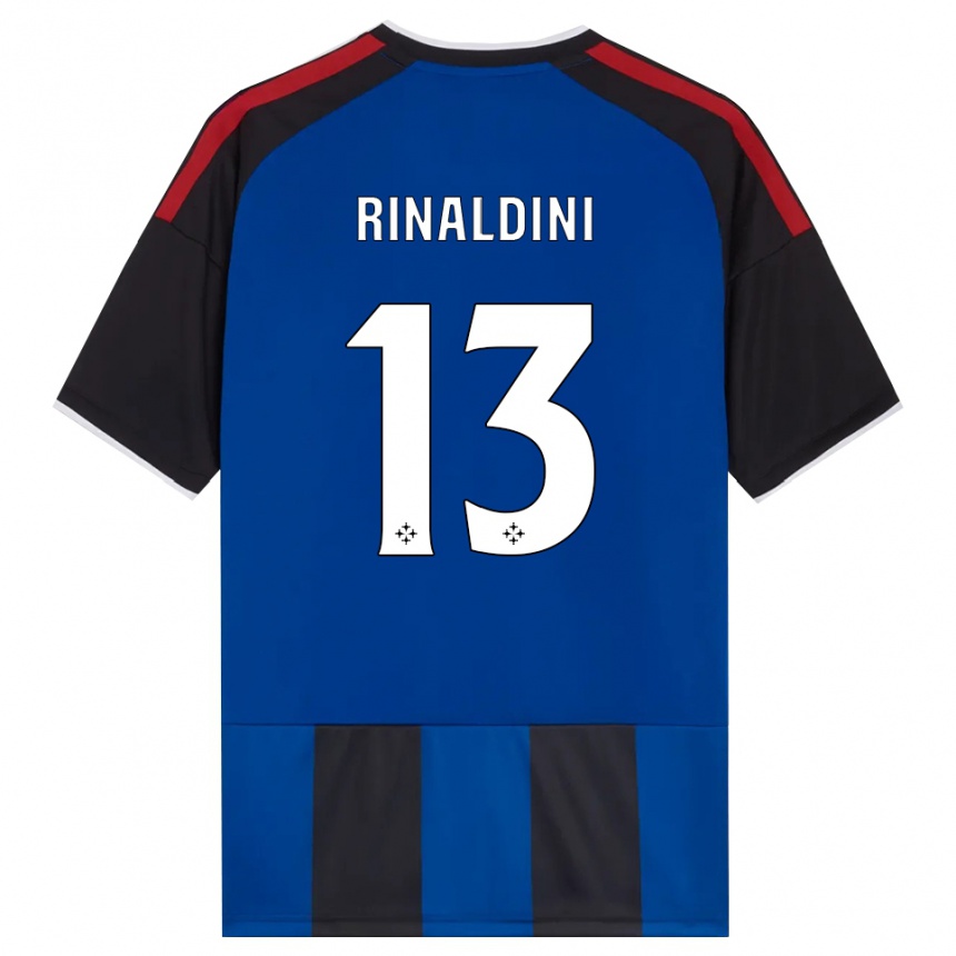 נשים כדורגל Duccio Rinaldini #13 כחול שחור אדום לבן ג'רזי ביתית 2026/27