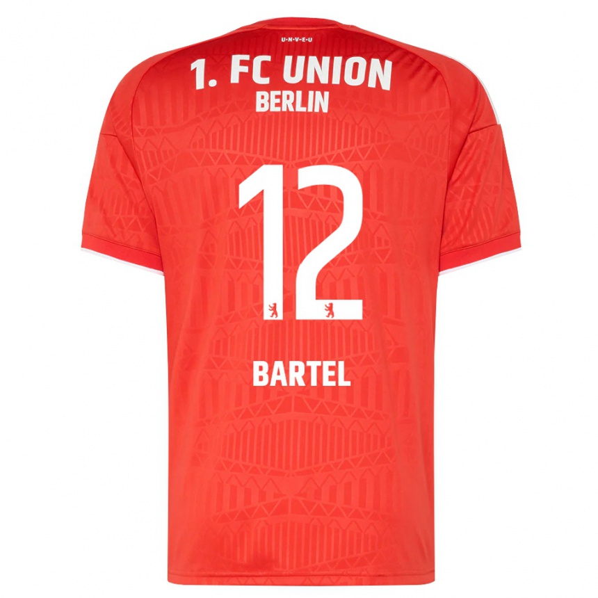 נשים כדורגל Bruno Bartel #12 אדום לבן ג'רזי ביתית 2026/27