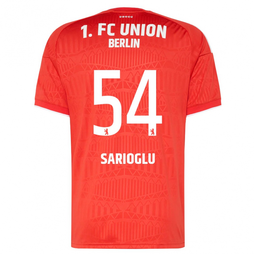 נשים כדורגל Defne Sarıoğlu #54 אדום לבן ג'רזי ביתית 2026/27