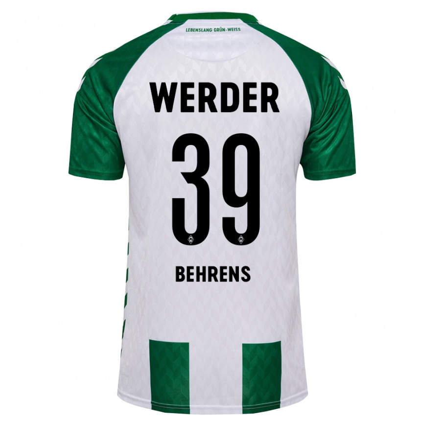נשים כדורגל ג'ט ברנס #39 ירוק לבן ג'רזי ביתית 2026/27