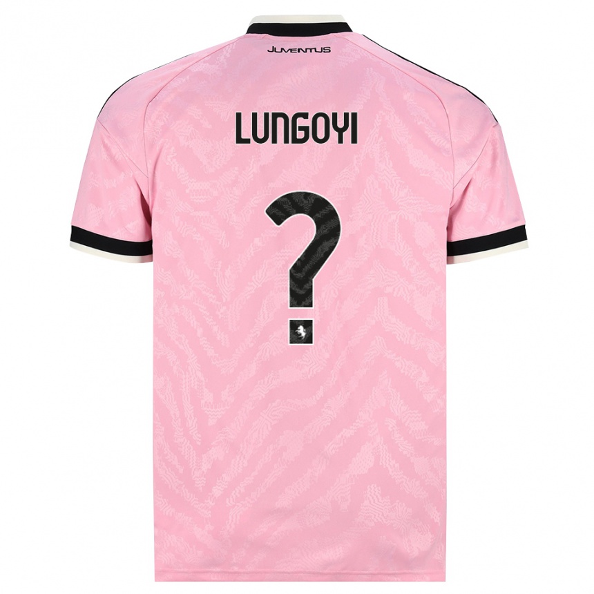 נשים כדורגל Christopher Lungoyi #0 ורוד שחור הרחק ג'רזי 2026/27