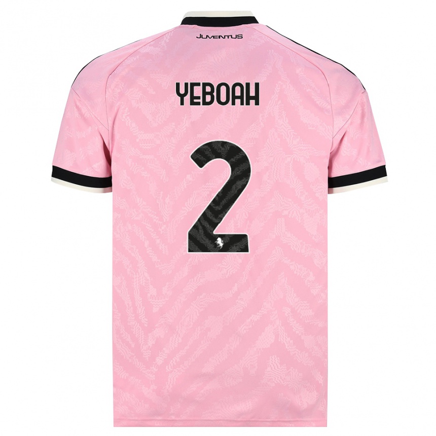נשים כדורגל Christian Yeboah #2 ורוד שחור הרחק ג'רזי 2026/27