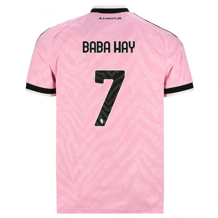 נשים כדורגל Amir Baba Hay #7 ורוד שחור הרחק ג'רזי 2026/27