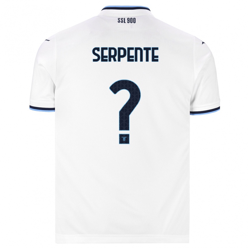 נשים כדורגל Fabiano Serpente #0 לבן כחול כהה הרחק ג'רזי 2026/27