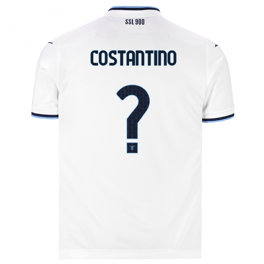 נשים כדורגל Davide Costantino #0 לבן כחול כהה הרחק ג'רזי 2026/27