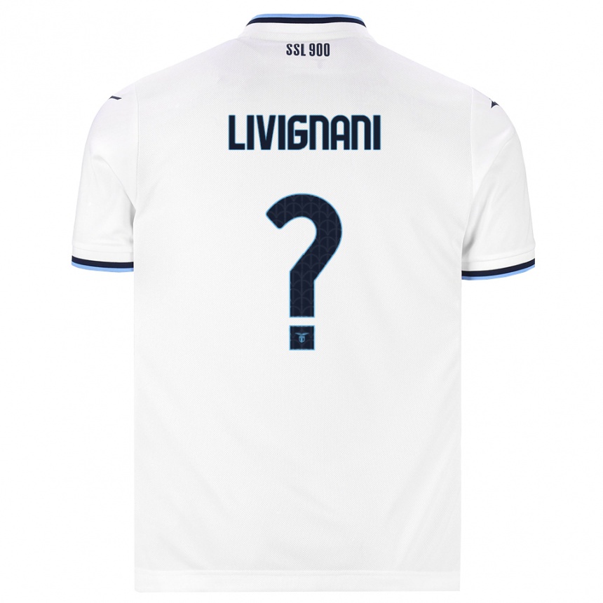 נשים כדורגל Gioia Livignani #0 לבן כחול כהה הרחק ג'רזי 2026/27