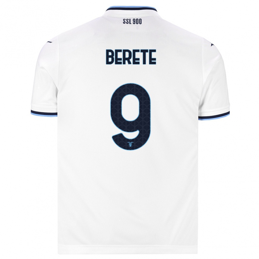 נשים כדורגל Moustapha Berete #9 לבן כחול כהה הרחק ג'רזי 2026/27
