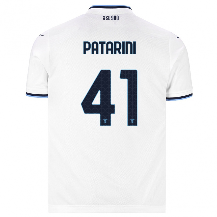 נשים כדורגל Riccardo Patarini #41 לבן כחול כהה הרחק ג'רזי 2026/27