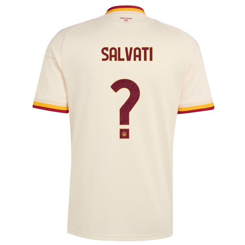 נשים כדורגל Manuel Salvati #0 שמפניה אדום צהוב הרחק ג'רזי 2026/27