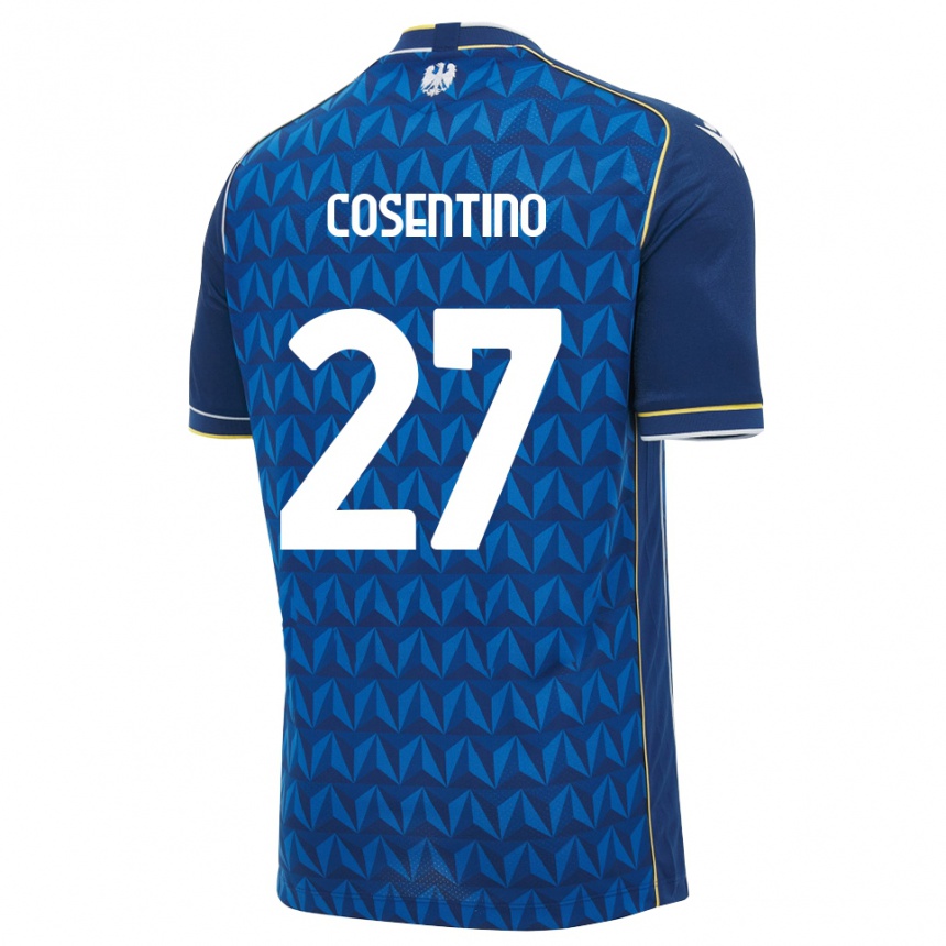 נשים כדורגל Sergio Cosentino #27 כחול מלכותי כחול הרחק ג'רזי 2026/27 נשים כדורגל Sergio Cosentino #27 כחול מלכותי כחול הרחק ג'רזי 2026/27