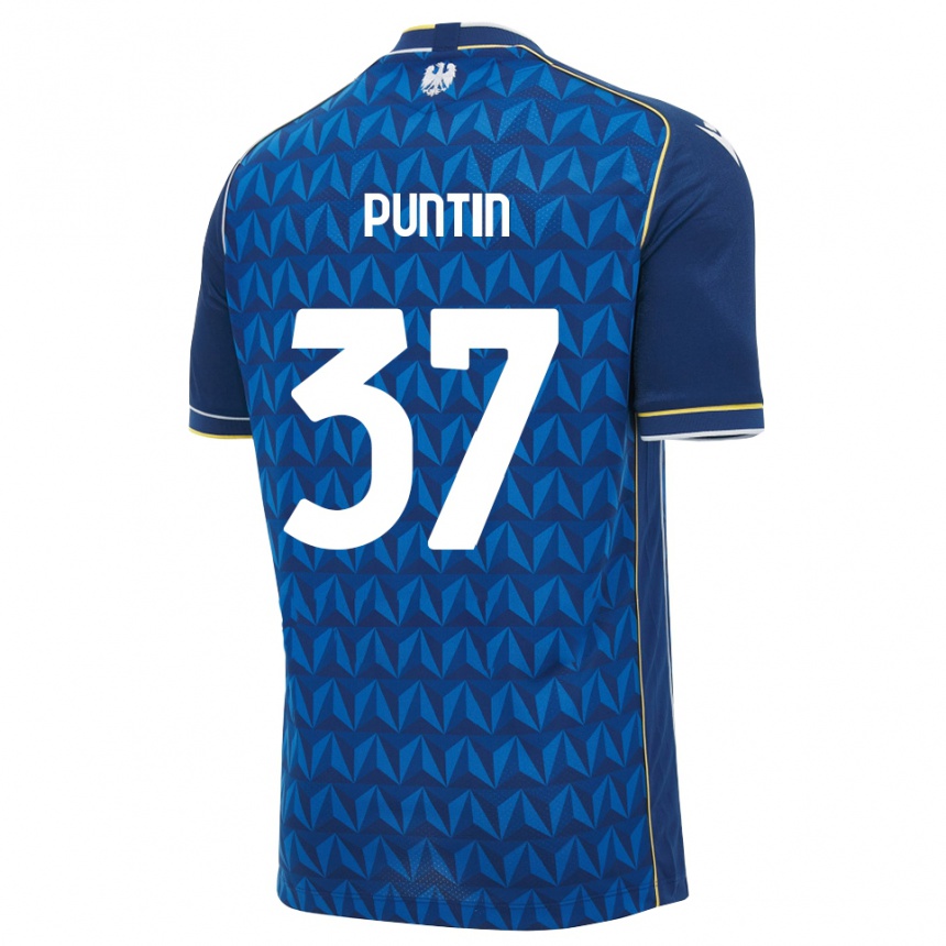 נשים כדורגל Eric Puntin #37 כחול מלכותי כחול הרחק ג'רזי 2026/27 נשים כדורגל Eric Puntin #37 כחול מלכותי כחול הרחק ג'רזי 2026/27