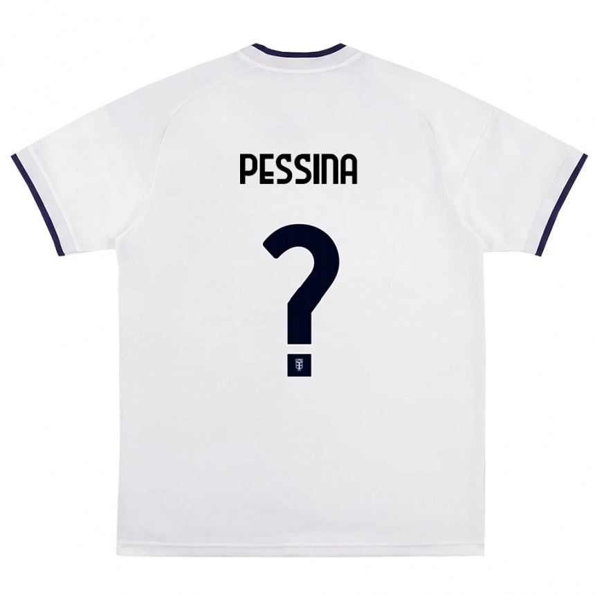 נשים כדורגל Nicolò Pessina #0 לבן אדום כחול מלכותי הרחק ג'רזי 2026/27