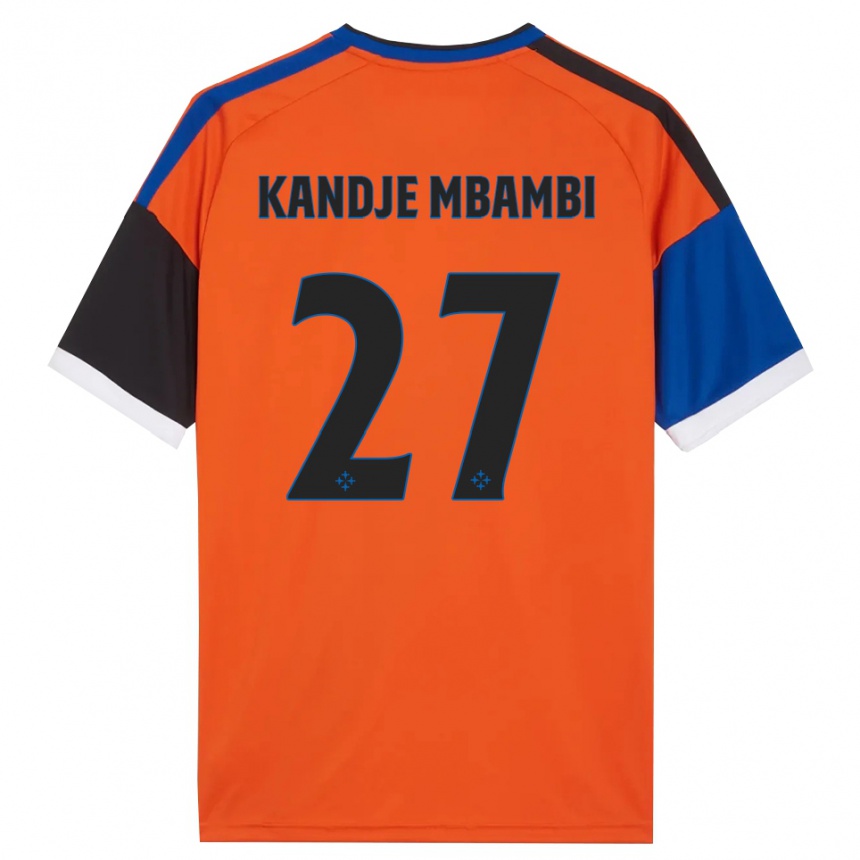 נשים כדורגל Jeremy Kandje Mbambi #27 כתום כחול שחור לבן הרחק ג'רזי 2026/27