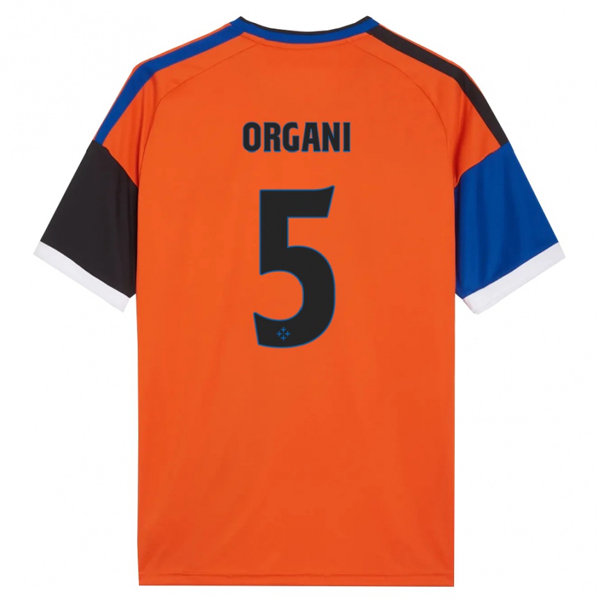 נשים כדורגל Gianluca Organi #5 כתום כחול שחור לבן הרחק ג'רזי 2026/27