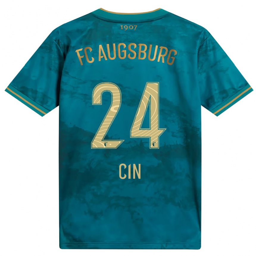 נשים כדורגל Muhammed Cin #24 ירוק חום הרחק ג'רזי 2026/27