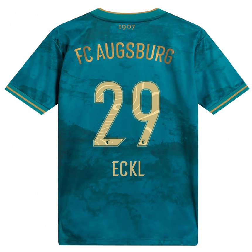 נשים כדורגל Florian Eckl #29 ירוק חום הרחק ג'רזי 2026/27