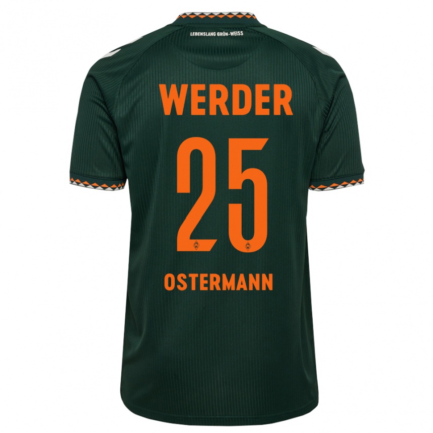 נשים כדורגל Ben Ostermann #25 ירוק כהה כתום לבן הרחק ג'רזי 2026/27