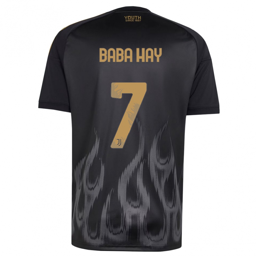 נשים כדורגל Amir Baba Hay #7 שחור חום ג'רזי קיט שלישי 2026/27