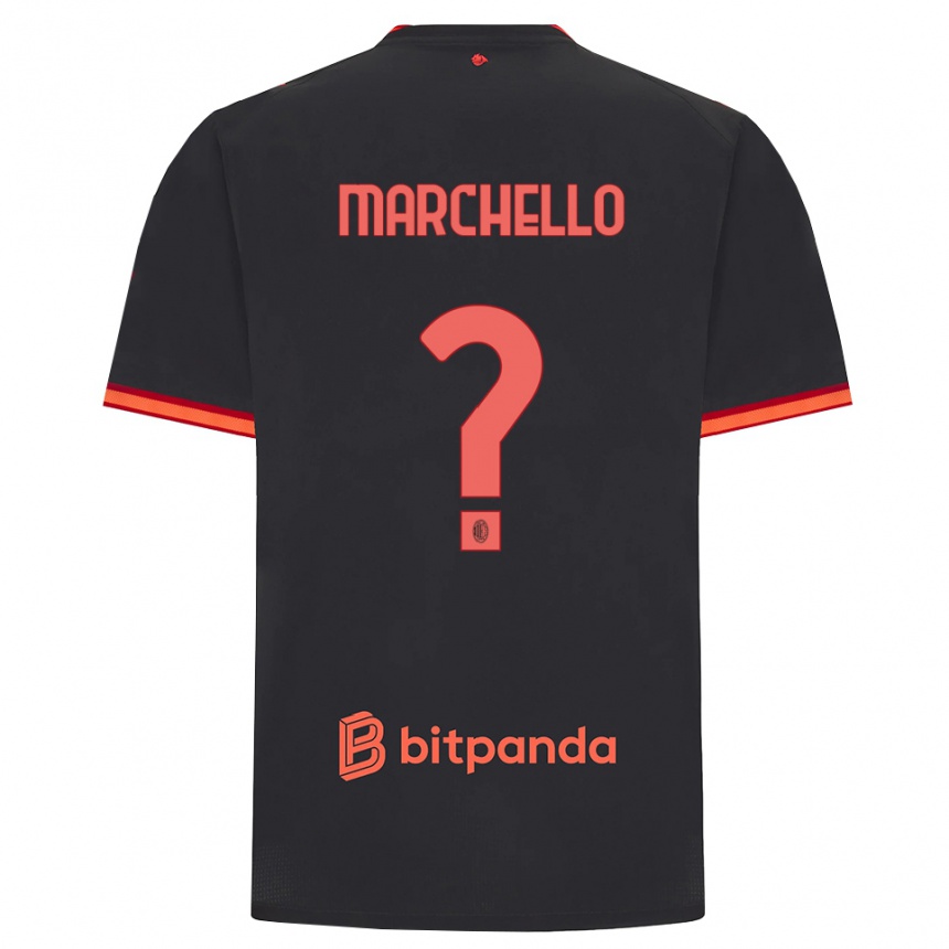 נשים כדורגל Federico Marchello #0 שחור אדום ג'רזי קיט שלישי 2026/27