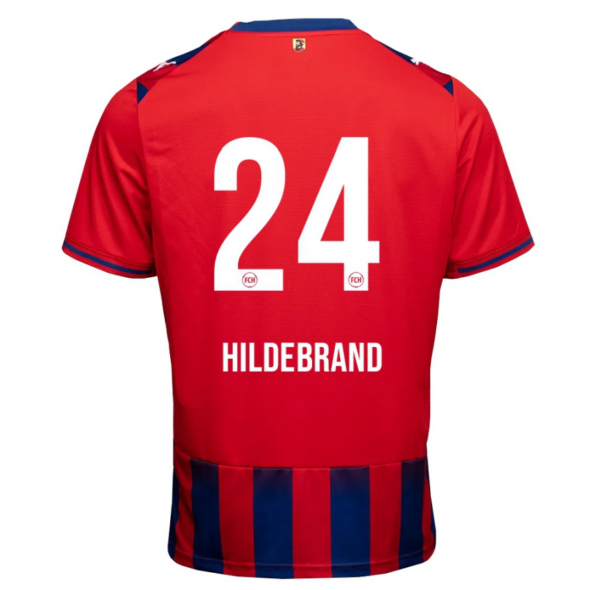 ילדים כדורגל Jan Hildebrand #24 כחול מלכותי לבן אדום ג'רזי ביתית 2026/27 ילדים כדורגל Jan Hildebrand #24 כחול מלכותי לבן אדום ג'רזי ביתית 2026/27