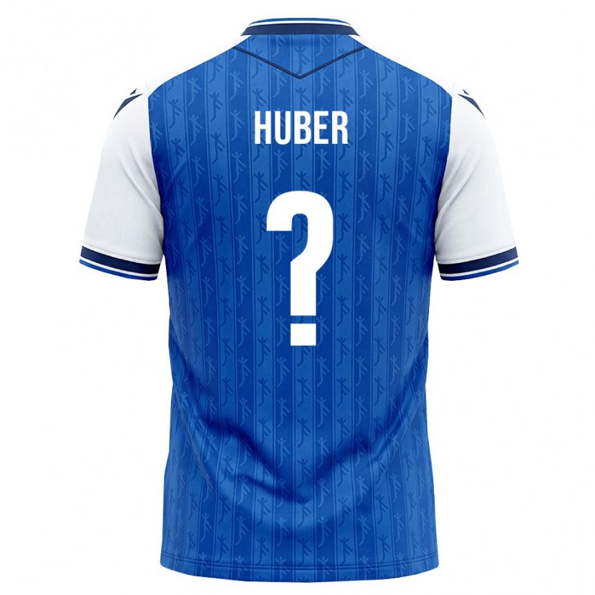 ילדים כדורגל Benedikt Huber #0 כחול מלכותי לבן ג'רזי ביתית 2026/27