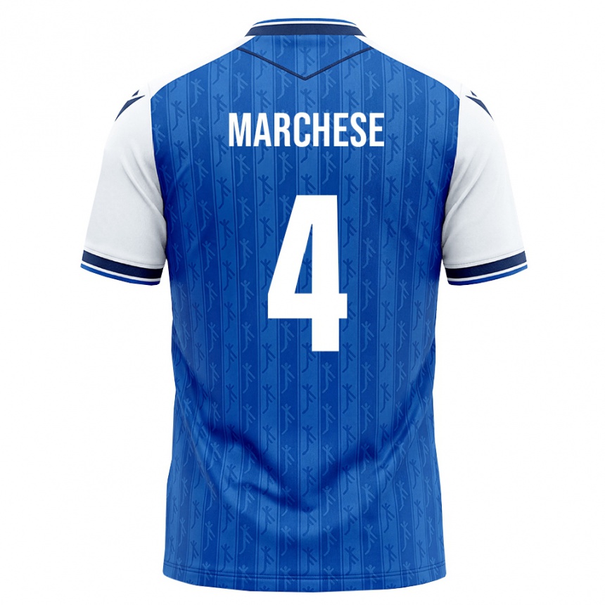 ילדים כדורגל Luca Marchese #4 כחול מלכותי לבן ג'רזי ביתית 2026/27