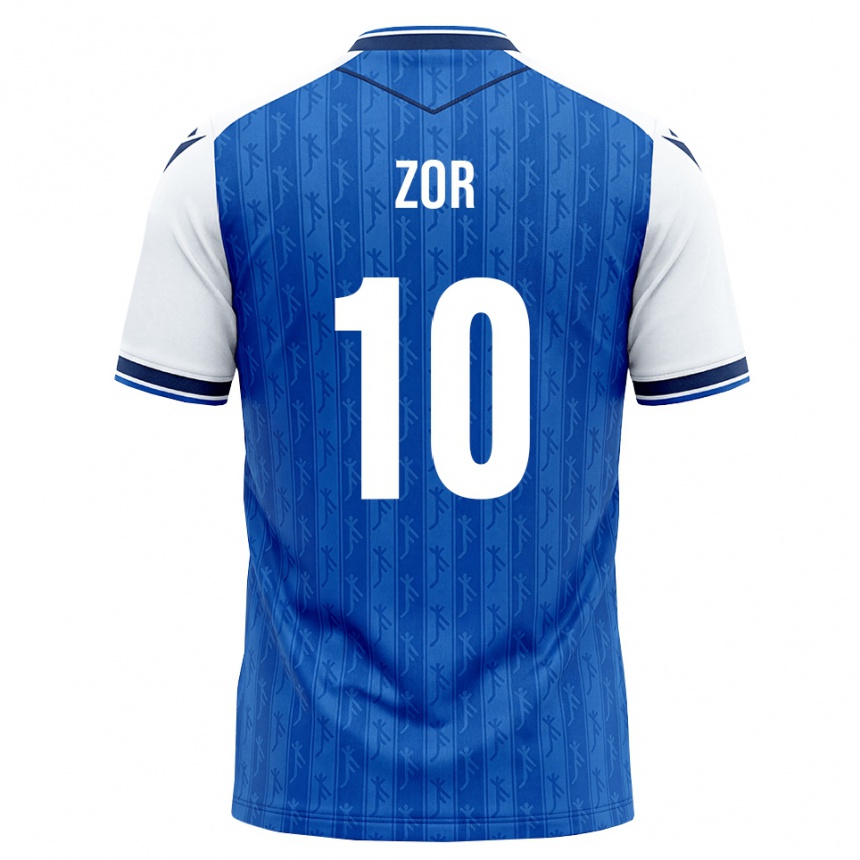 ילדים כדורגל Yasin Zor #10 כחול מלכותי לבן ג'רזי ביתית 2026/27
