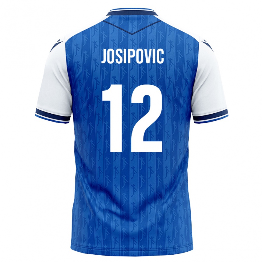 ילדים כדורגל Mihael Josipovic #12 כחול מלכותי לבן ג'רזי ביתית 2026/27