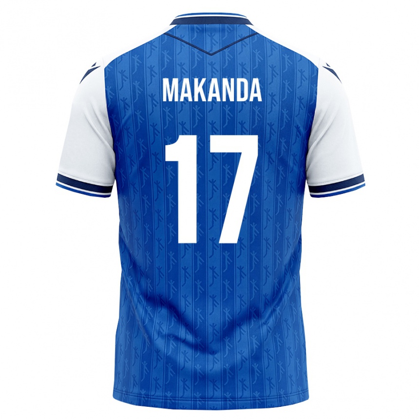 ילדים כדורגל Blessing Makanda #17 כחול מלכותי לבן ג'רזי ביתית 2026/27