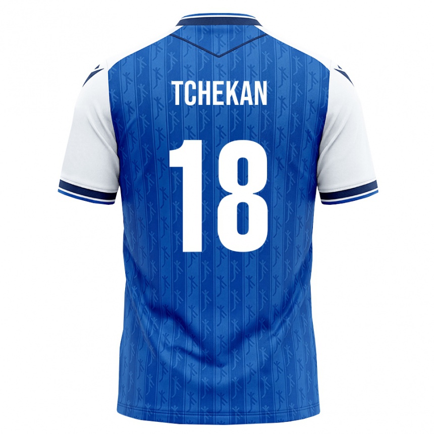 ילדים כדורגל Ivan Tchekan #18 כחול מלכותי לבן ג'רזי ביתית 2026/27