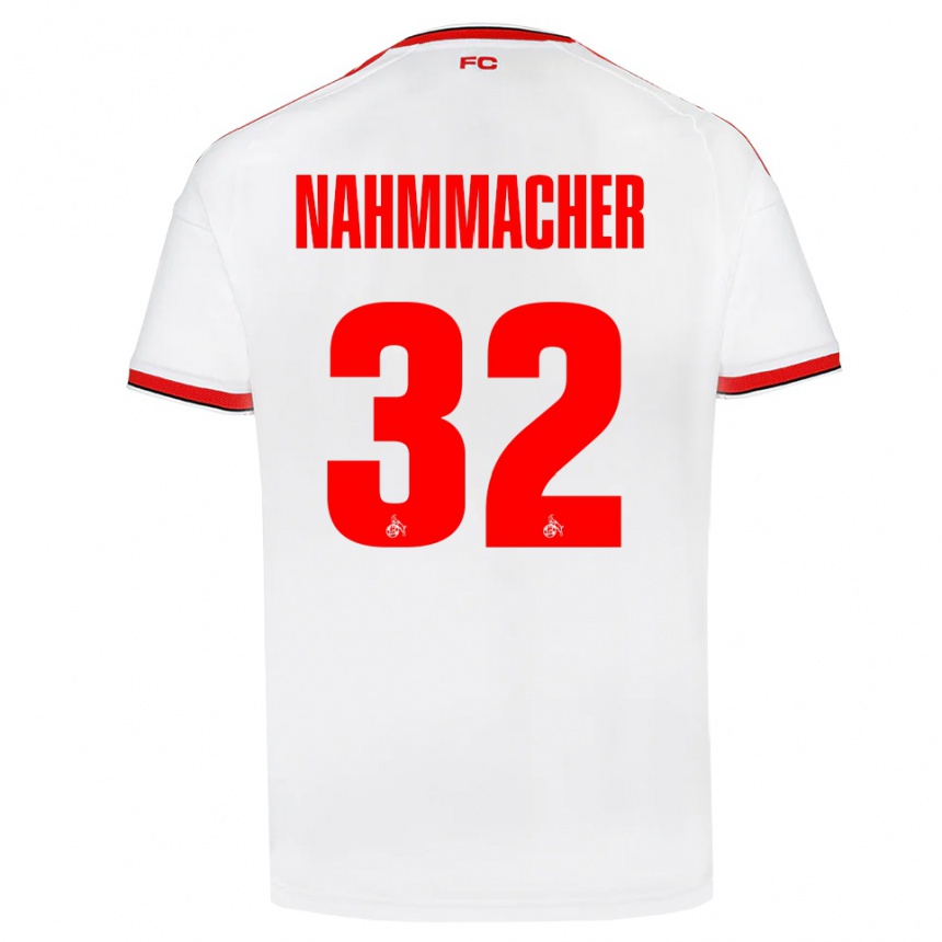 ילדים כדורגל Emil Nahmmacher #32 לבן אדום שחור ג'רזי ביתית 2026/27