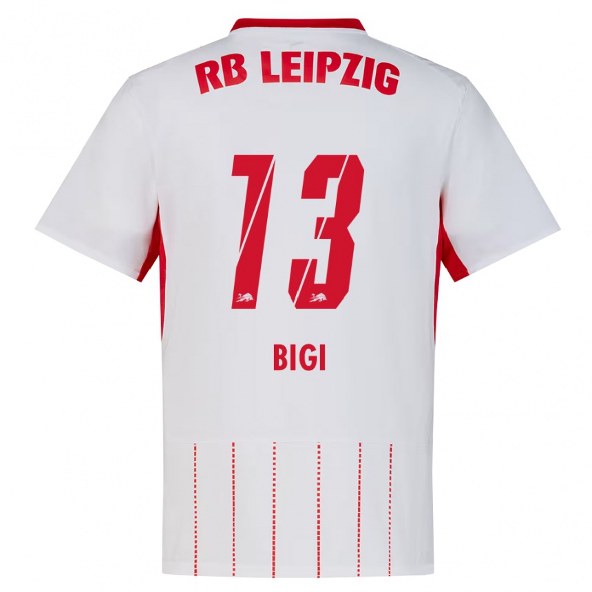 ילדים כדורגל Samim Bigi #13 אדום לבן צהוב ג'רזי ביתית 2026/27
