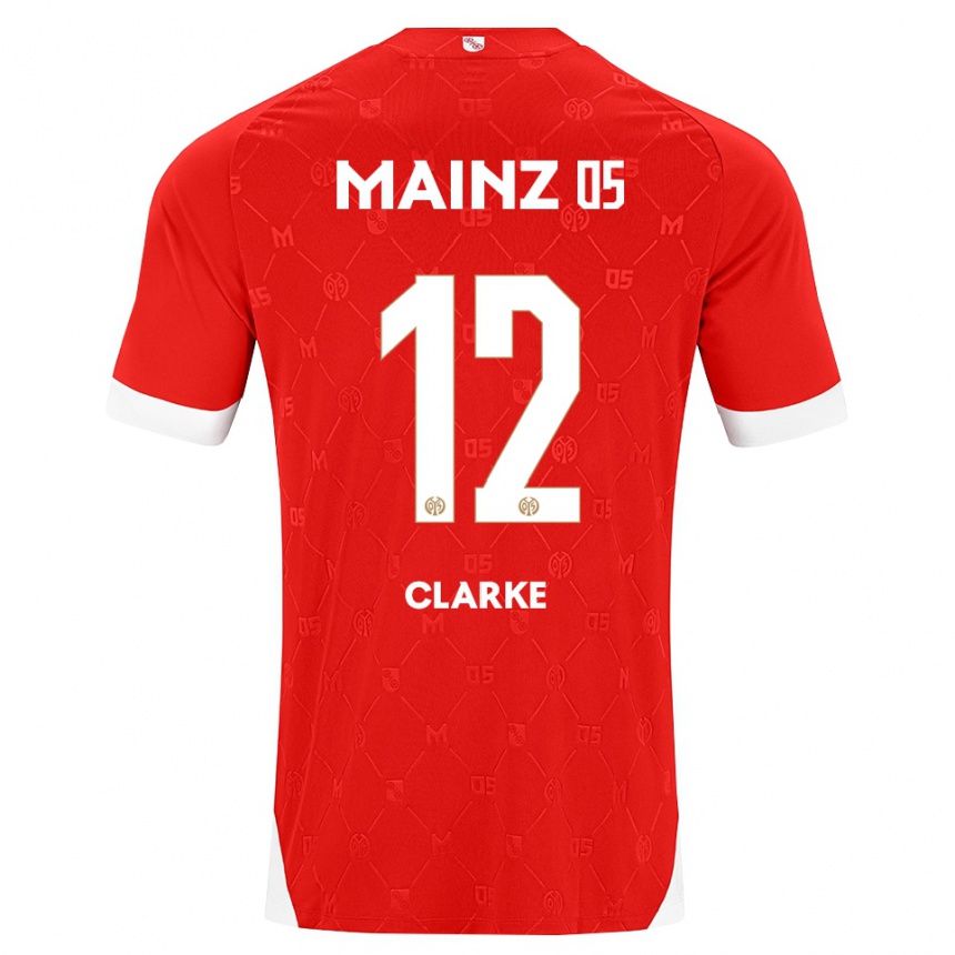 ילדים כדורגל Sarah Clarke #12 אדום לבן ג'רזי ביתית 2026/27 ילדים כדורגל Sarah Clarke #12 אדום לבן ג'רזי ביתית 2026/27