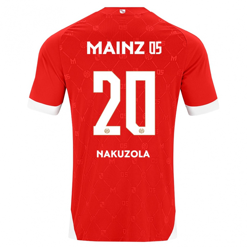 ילדים כדורגל Rael Nakuzola #20 אדום לבן ג'רזי ביתית 2026/27