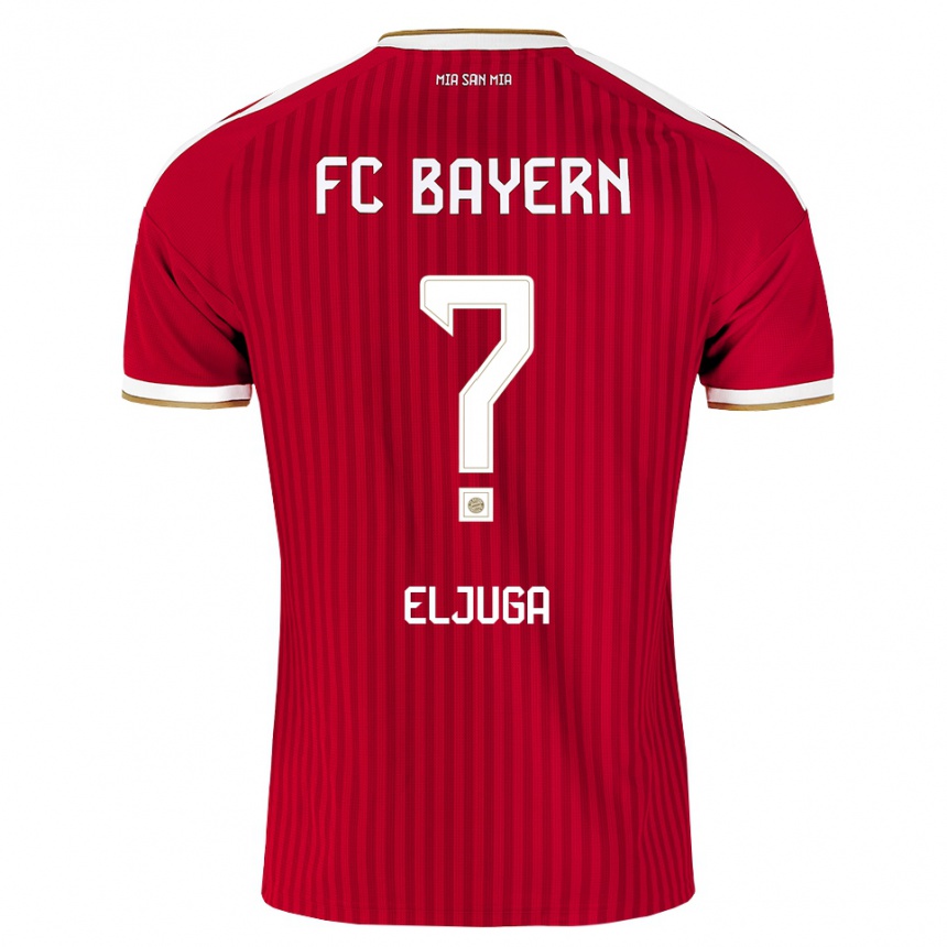 ילדים כדורגל Gabriel Eljuga #0 אדום לבן כחול ג'רזי ביתית 2026/27