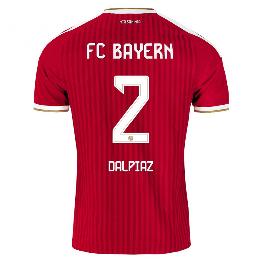 ילדים כדורגל מגנוס דלפיאס #2 אדום לבן כחול ג'רזי ביתית 2026/27